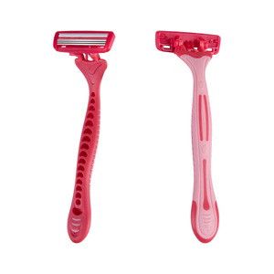 Maquinilla de Afeitar Desechable para Mujer con Triple Hoja de Acero Inoxidable y Mango de Goma, Herramienta de Afeitado de Alta Calidad y Bajo Costo - Product Image 1