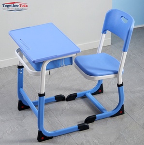 Meubles scolaires modulaires de haute qualité, ensemble bureau et chaise pour l'éducation des enfants, fabriqués en métal durable - Product Image 5