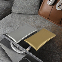 Étuis à lunettes en PU souple avec logo personnalisé, style classique, pochette à lunettes de soleil or et argent, forme rectangulaire, élégante, pour lunettes de soleil