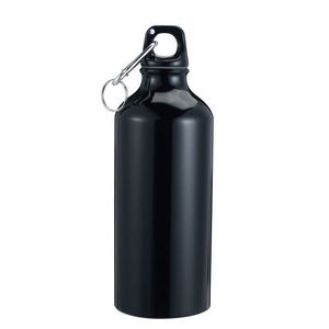 Bouteilles de sublimation personnalisées à bas prix pour la promotion, bouteille d'eau en aluminium à paroi simple pour le sport de plein air avec mousqueton - Product Image 2