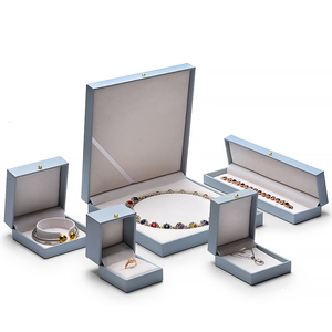 Cuero de lujo DIGU cierre de metal caja de exhibición de <span class=keywords><strong>la</strong></span> joyería anillo pendiente caja de almacenamiento collar de perlas caj - Product Image 2