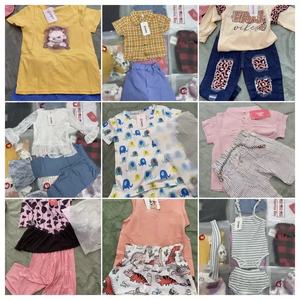 Оптовая продажа, летние платья для детей, низкая цена, Цветочные Макси, повседневные стильные, натуральная Талия, подержанные вещи для весны и осени - Product Image 5