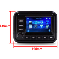 HASDA Fabricante Mayorista Accesorios Marinos Pantalla Táctil TFT de 5 Pulgadas BT Sistema Impermeable Reproductor Mp5 para Barco ATV UTV