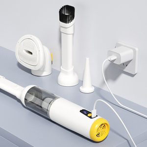 Multifunctionele draagbare 3-in-1 USB oplaadbare snoerloze hondenhaarborstel, handzame huisdierverzorgingsstofzuiger set - Product Image 6