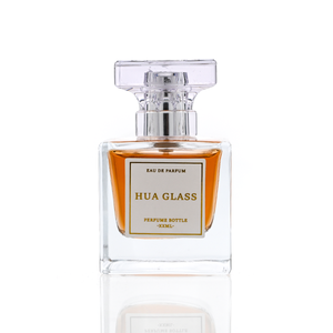 زجاجات عطور فاخرة فارغة بالجملة، زجاجة عطر مربعة شفافة بسعة 30 مل و50 مل و100 مل مع علبة هدايا وغطاء - Product Image 3