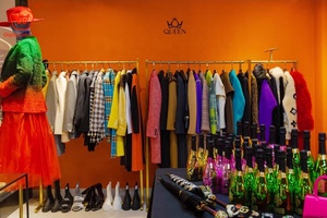 Boutique <strong>Store</strong> Save Space Single Bar Gold Hanging Garment Rack Stainless Steel Clothing Rack - Product Image 2