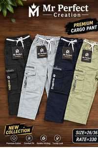 Pantalones Cargo de Algodón con Diseño de Seis Bolsillos Utilitarios, Cintura Elástica con Cordón Ajustable y Bolsillos Funcionales - Product Image 5