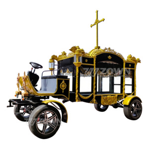 Véhicule funéraire électrique classique blanc vintage, 4 roues, couleur personnalisée, marque ZOWN, garantie 2 ans, Q235B - Meilleures ventes - Product Image 6