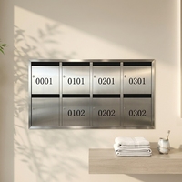 Boîte aux lettres métallique autonome pour résidences et commerces, avec finition polie et design peint, fabriquée dans le Zhejiang