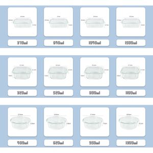 Customizable Large Capacity Rectangular Glass Food Container Airtight Lunch Box for Microwave Use for Food Preservation - Product Image 6