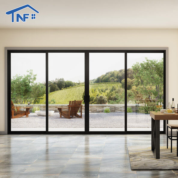 Aluminum Alloy Folding Screen NF Magnetic Roller Blind Stainless Steel Insect Control Sliding Doors Tempered Glass Mosquito Net · image 3