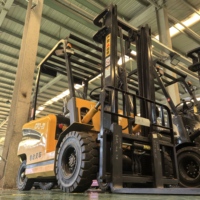 Chariot élévateur électrique compact SENPOWER S-20 personnalisé avec batterie lithium-ion et 4 roues motrices pour les magasins de matériaux de construction