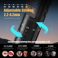 Ambition Paco 2000mAh 2,2-4,2mm Carrera ajustable Profesional Inalámbrico Rotary Tattoo Machine Pen para artista Body Art