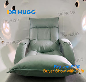 DR.HUGO Rejuven E200 Oxygen Therapy Hbot Hyperbaric Oxygen Chamber 2 ATA TPU Soft Shell with Observation <b>Window</b> - Product Image 5