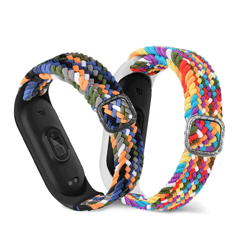 New Nylon Elastic Bracelet For Xiaomi Mi Band 6 5 Strap Sport Breathable Replacement Wristband Band 6 5 4 3 Smart Watch Band