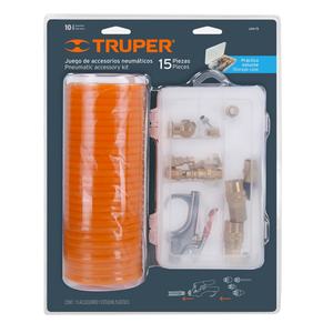 Truper Juego de compresores de aire de 15 piezas Serie JAN-15 Herramientas neumáticas Accesorios y piezas - Product Image 1