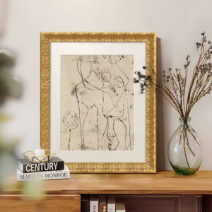 Cadre <span class=keywords><strong>photo</strong></span> haut de gamme en bois fait main, profil épais, texture ondulée sculptée, finition scintillante, entièrement personnalisable - Product Image 1