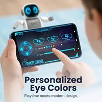 SmartyBot Robot Intelligent Interactif pour Enfants, Télécommande Programmable, Mouvements Personnalisables, Yeux LED Personnalisables, Dispositif de Bureau IA, Chine