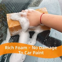 Éponge de lavage de voiture en mousse de polyuréthane de qualité supérieure, hautement absorbante, anti-rayures, microporeuse, séchage rapide, excellente rétention d'eau