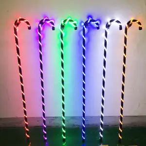 Bastón de baile de escenario, bastón LED con muleta, bastón de Jazz, bastón de iluminación, regalo de Festival de Navidad, <span class=keywords><strong>bastones</strong></span> luminosos Led - Product Image 1