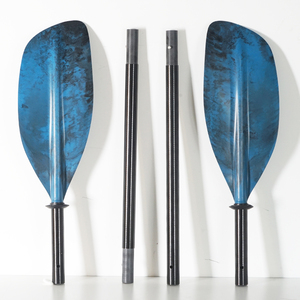 Paddle da viaggio impacchettabile in fibra di vetro con chiusura a scatto 4 pezzi per Kayak gonfiabile pieghevole Kayak Packraft - Product Image 1