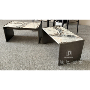 Top Grade <b>Coffee</b> <b>Tables</b> Living Room <b>White</b> Marble Top Rectangle Modern Side <b>Tables</b> Wooden With Wood Frame <b>Coffee</b> <b>Table</b> Marble Top - Product Image 5