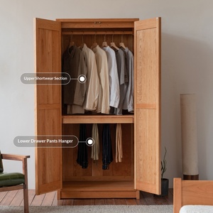Meuble de rangement MUMO en bois massif, style nordique moderne et simple, pour chambre à coucher, fabriqué en Chine - Product Image 2