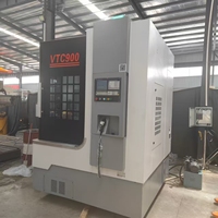 Torno CNC de Cama Inclinada VTC900 de Alta Calidad y Alta Velocidad con Cambio Automático de Herramientas y Husillo Taiwanés para Procesamiento Mecánico