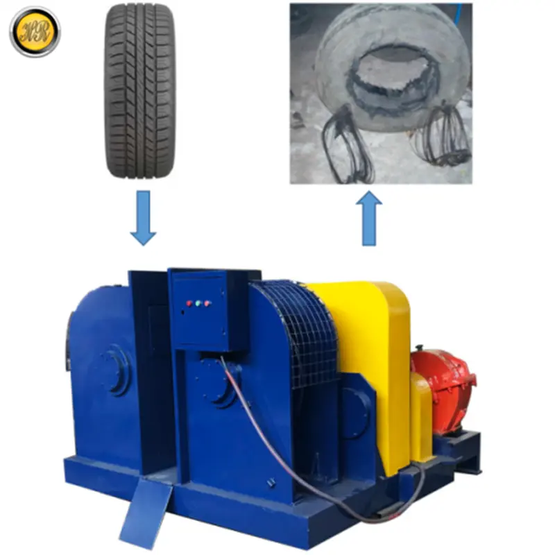Full Automatic Double Hooks Tire Debeader / Tire Bead Wire Separator in Waste Tyre Recycling Plant