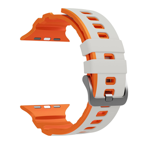 Correa de Silicona de Repuesto Resistente de Dos Tonos Personalizada para IWatch 49/46/45/44/42mm - Product Image 6