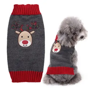 GorisPet Wholesale High Quality Pet Christmas Reindeer Coats Winter Warm Dog Sweaters