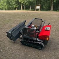 Tondeuse à chenilles télécommandée HY-1200LB, poids net 420 kg, largeur de coupe 1200 mm, chenilles en caoutchouc technique, moteur diesel