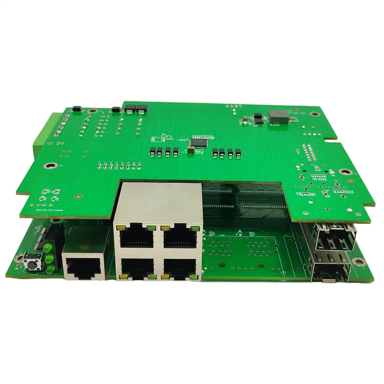 Conmutador industrial manejable L2 Conmutador PoE Base-T de 4 puertos 10/100/1000M con puerto 2 puertos 100/1G Base-R(SFP)