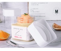 Récipient de bocal en plastique PET de 180ml avec logo personnalisé pour bonbons gommeux collation stockage des aliments emballage de biscuits à base de noix miel confiture vente en gros