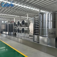 Automatische spiraalvriezer industriële spiraalvriesmachine voor dumplings, gyoza, gehaktballetjes, IQF diepvriesproducten, energiebesparend