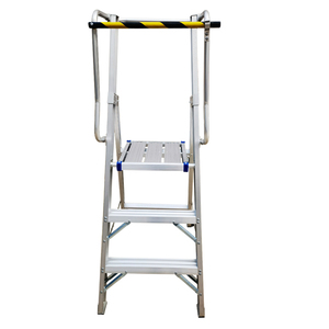 8级工业折叠伸缩铝梯，承重300磅，便携式，适用于工程使用 - Product Image 6