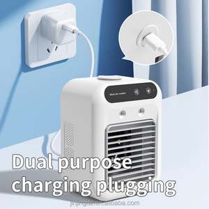 Ventilador Eléctrico Multifuncional Plegable, Circulador de Aire Inalámbrico Portátil para el Hogar, Enfriador de Aire de Escritorio y Pared, Ventilador Recargable de 2000 mAh - Product Image 1