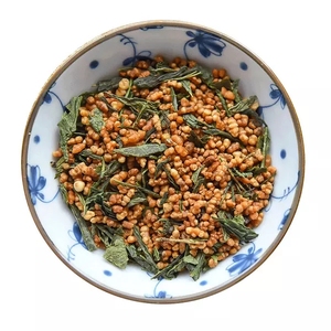 Vente en gros d'échantillon gratuit de thé <span class=keywords><strong>vert</strong></span> riz brun grillé <span class=keywords><strong>Genmaicha</strong></span> chinois logo et emballage personnalisés - Product Image 1