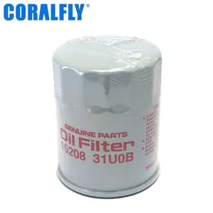 Coralfly 1520831U0B 93156956 15208-31U00 nv350 59ea new model bluebird sylphy auto patrol for nissan td27 oil filter