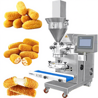 Machine automatique à faire des croquettes, mini-machine de formage et d'enrobage de table, en acier inoxydable 304, 600-3600 pièces/h, CE
