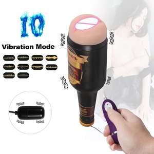 Bierflasche Flugzeug becher Berühmtes Gerät Männlich Elektrische Masturbation Tasse Aufblasbare Puppe Männer Geburtstag Parodie Geschenk - Product Image 3