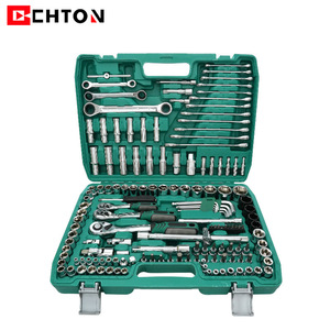 CHTON Kawataku 151 Piece Chrome Vanadium Steel Automotive Repair Tool Set With <b>Extension</b> Bar And <b>Socket</b> For Mechanical And Auto - Product Image 3