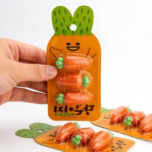 Juego de Borradores 3D con Forma de Zanahoria para la Escuela, al Mejor Precio, Borradores Económicos al por Mayor, Regalo Promocional de Papelería de Alta Calidad para Niños, para Exámenes - Product Image 3