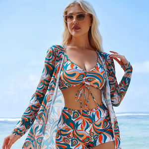 Женские пляжные купальники-тройки - Product Image 1