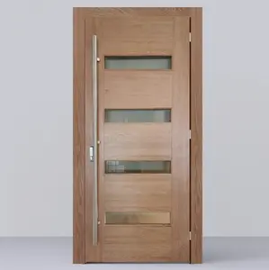 Popular Wooden Door Interior Single Designs Crafted Craft Design Royal Engraving 3D Hand Carved Wood Doors