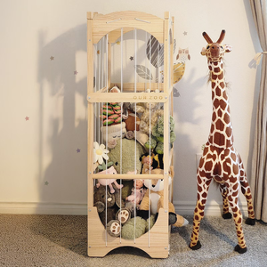 Scaffale ad Arco in Legno per Giocattoli, Organizzatore per Peluche, <span class=keywords><strong>Grande</strong></span> Contenitore per Camerette di Bambini e Neonati - Product Image 2