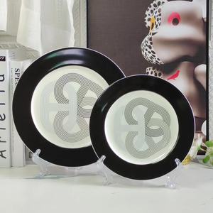 Hot Sale 4pcs Nordic Luxury Black Runway Restaurant Set Ceramic Plate with <b>Gift</b> <b>Box</b> - Product Image 3