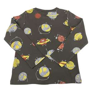 เสื้อยืดเด็กผู้ชาย คอกลม ผ้าเจอร์ซีย์คอตตอน 100% พิมพ์ลายการ์ตูน สไตล์สมาร์ทแคชชวล งานฝีมือประณีต - Product Image 2