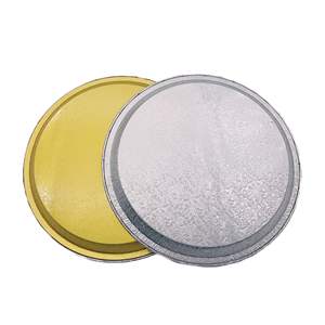 YB92, moldes desechables para hornear de papel de aluminio de 12 pulgadas, aptos para horno y microondas, Grado Alimenticio para uso en fiestas, para embalaje de platos de Pizza - Product Image 2