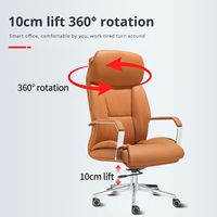 Chaise de bureau de direction en cuir PU à dossier haut, prix bas, luxe, haute qualité, ergonomique